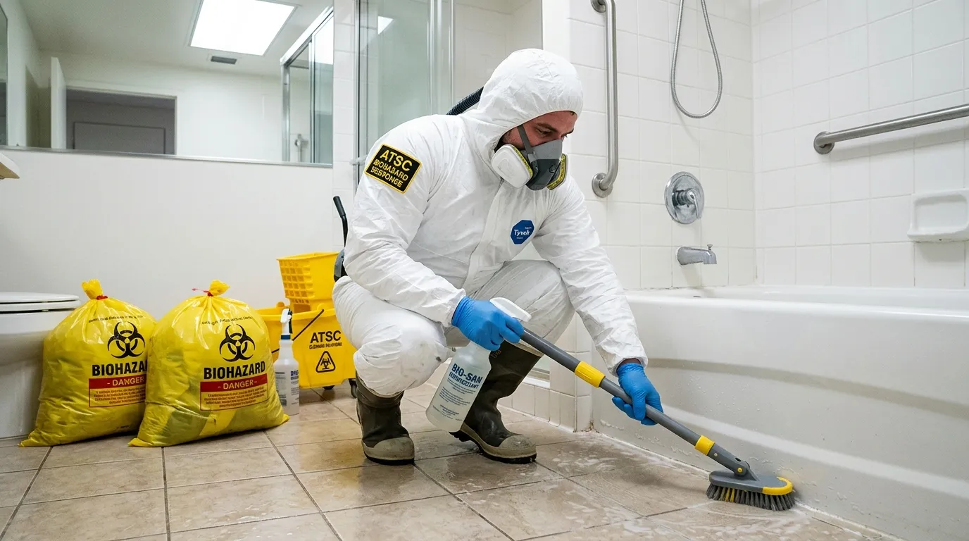 Decontamination equipment deployed for Blood Cleanup in Auburn